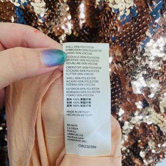 Maeve Bernadette Sequin Tiered Midi Dress - Picture 14 of 14